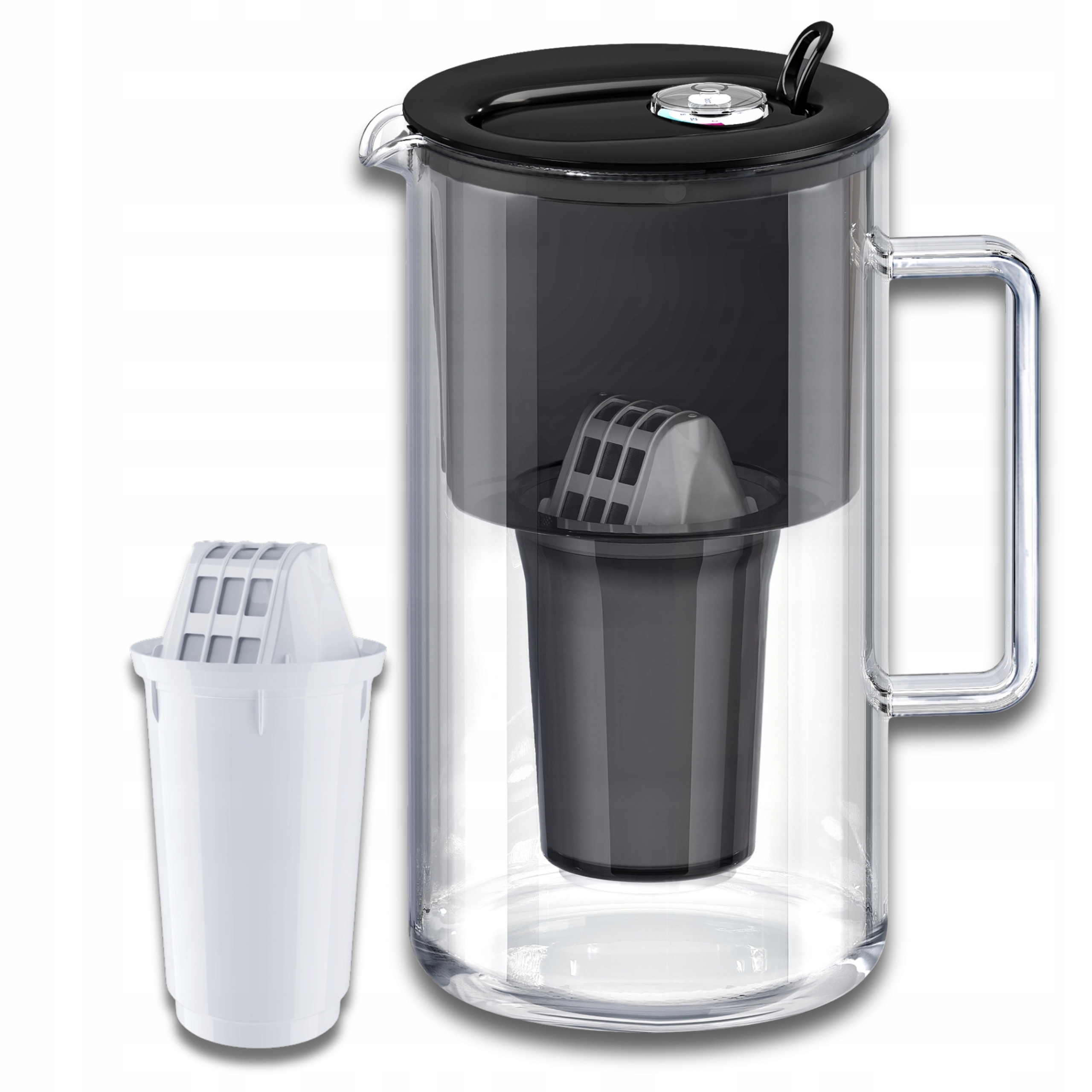 Filtrační konvice skleněná Aquaphor Nord 2,5 l s náplní A5 (350 l), černá