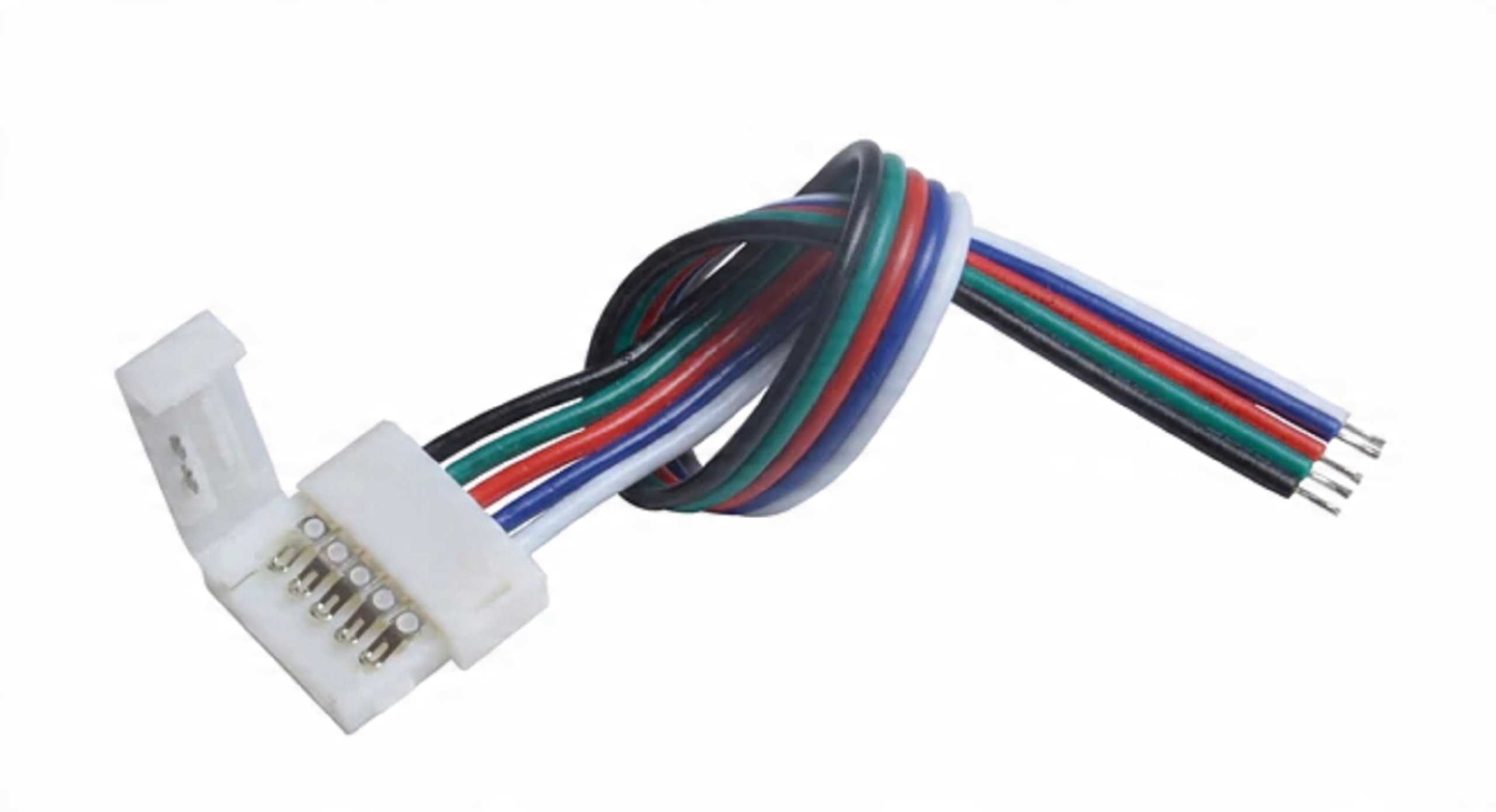 

Złączka złącze do taśmy Led 10mm z przewodem Rgbw