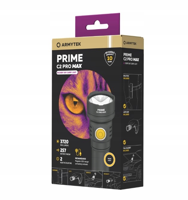 LATARKA AKUMULATOROWA 5000MAH TAKTYCZNA PRIME C2 PRO MAX WARM MOCNA 3720LM — 17