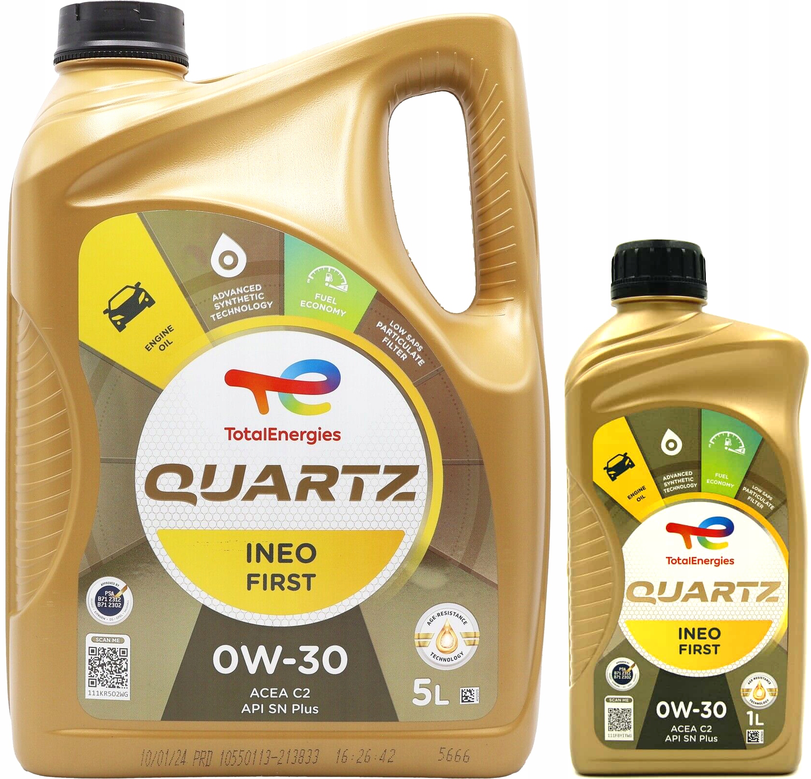 Olej Total Quartz Ineo First C2 0W30 6L