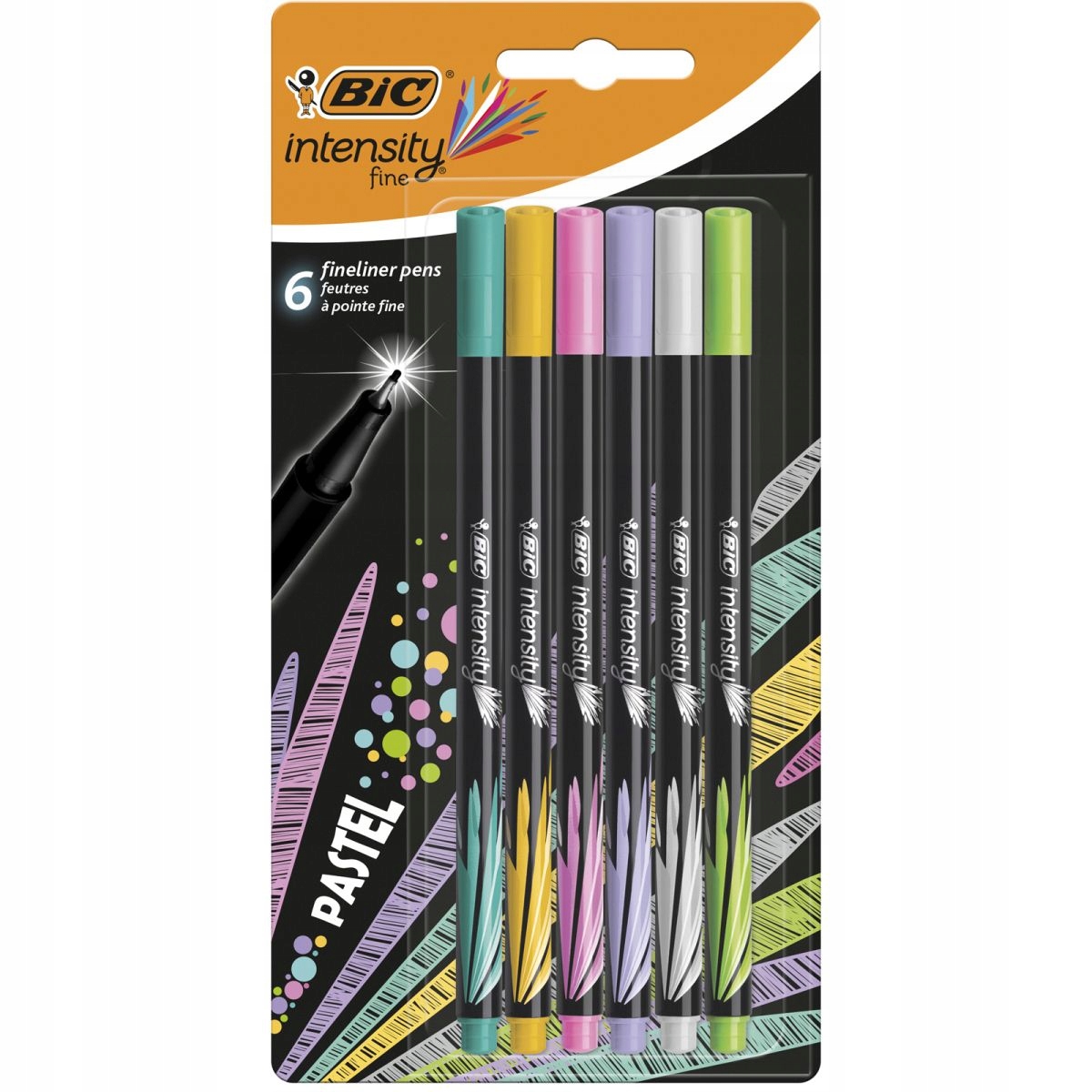 

Cienkopisy Bic Intensity Fine 6x kolor pastelowych