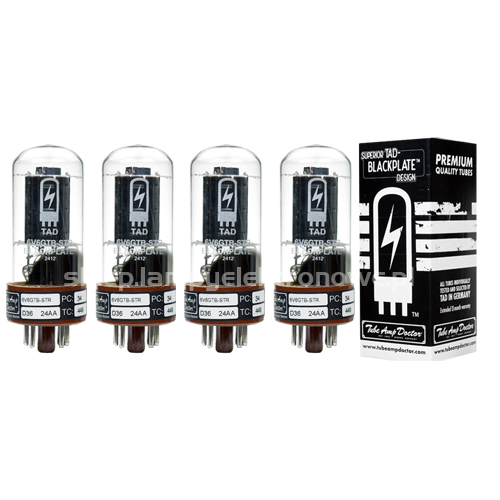 6V6GTB-STR Blackplate Tad Premium Matched 4 ks vybraný štvorec