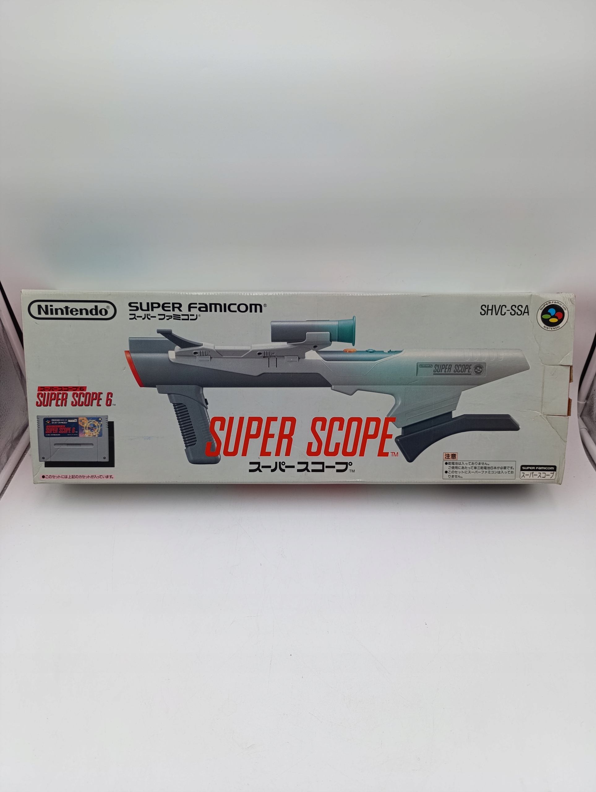 Nintendo Super Famicom (SNES) - bazooka Super Scope w pudełku