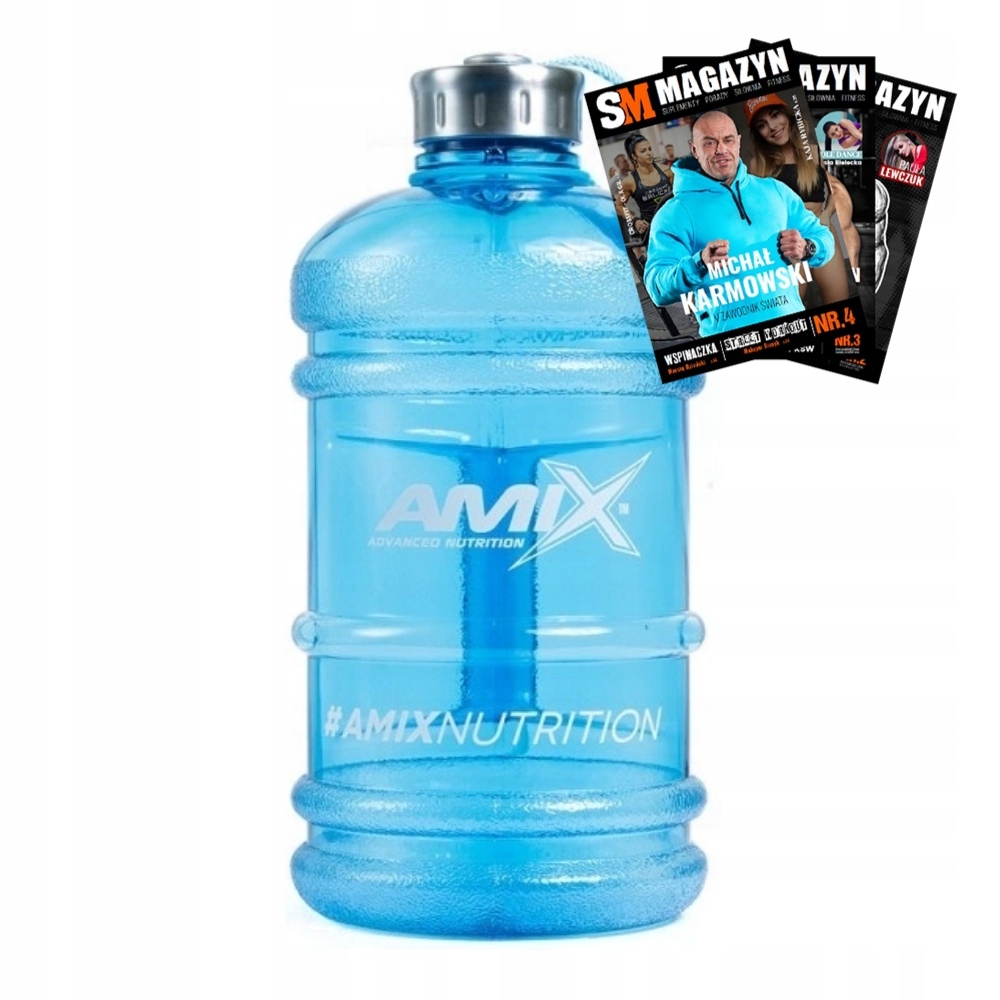 Amix Water Bottle 2,2 l Kanister Szczelny Shaker Bidon Na Wodę Galon