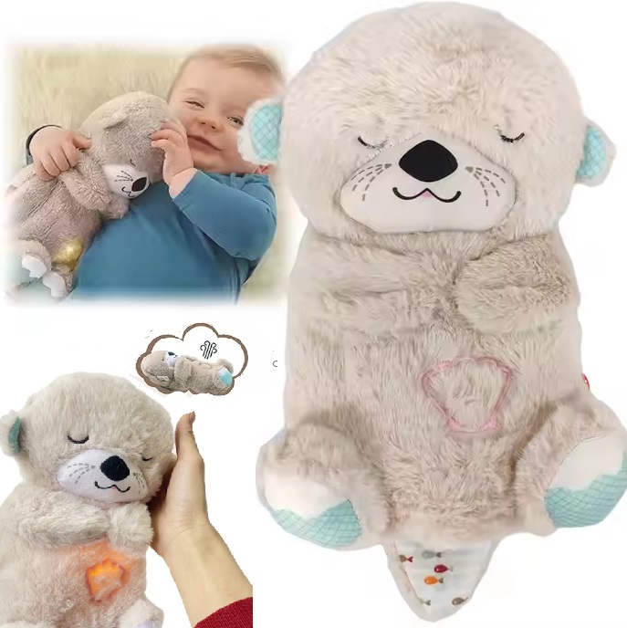 PRZYTULANKA MASKOTKA WYDRA SZUMIĄCA USPOKAJACZ SZUMIŚ ODDYCHAJĄCA WYDRA