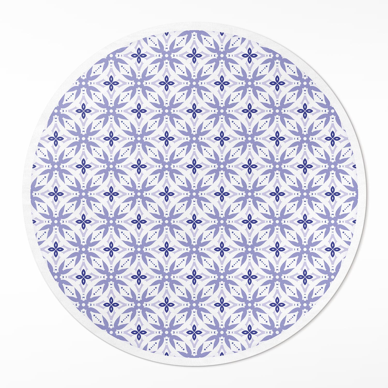 Okrúhly vinylový koberec s grafikou Vzorované dlaždice krásna mozaika ⌀ 100 cm