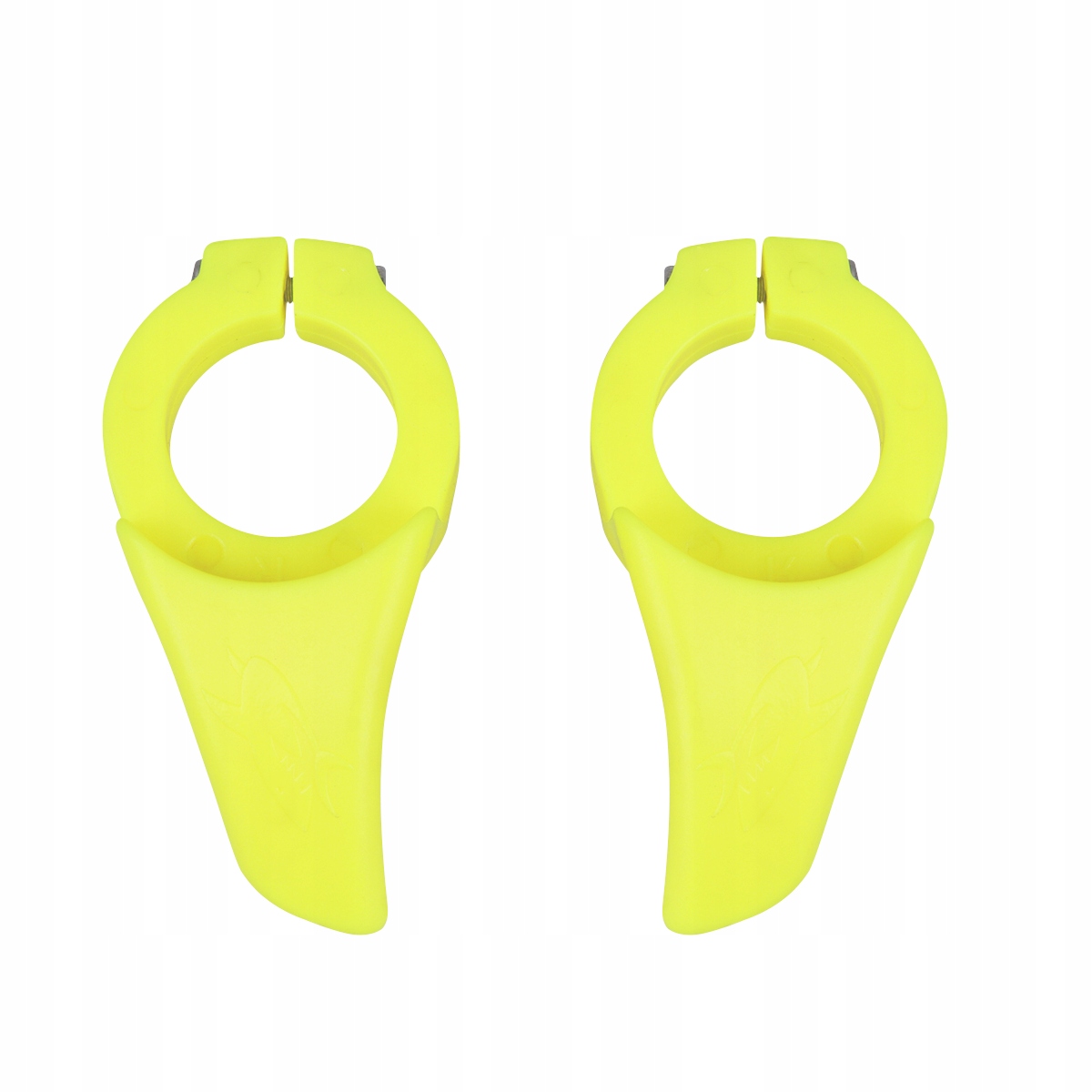 1 PARA ŻÓŁTYCH ERGONOMICZNYCH CHWYTÓW ROWEROWYCH TYPU BULLHORN