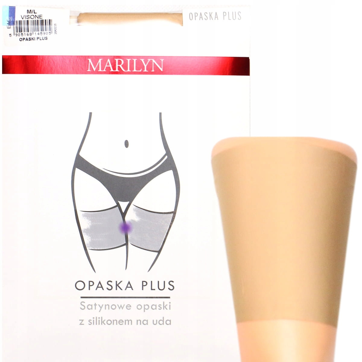 Marilyn Opaska PLUS satynowe opaski przeciw otarciom Rozmiar L/XL
