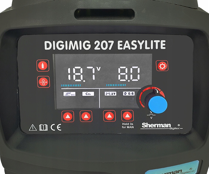 SPAWARKA SHERMAN DIGIMIG 207 EASYLITE SYNERGIA Moc pobierana 7.7 kVA