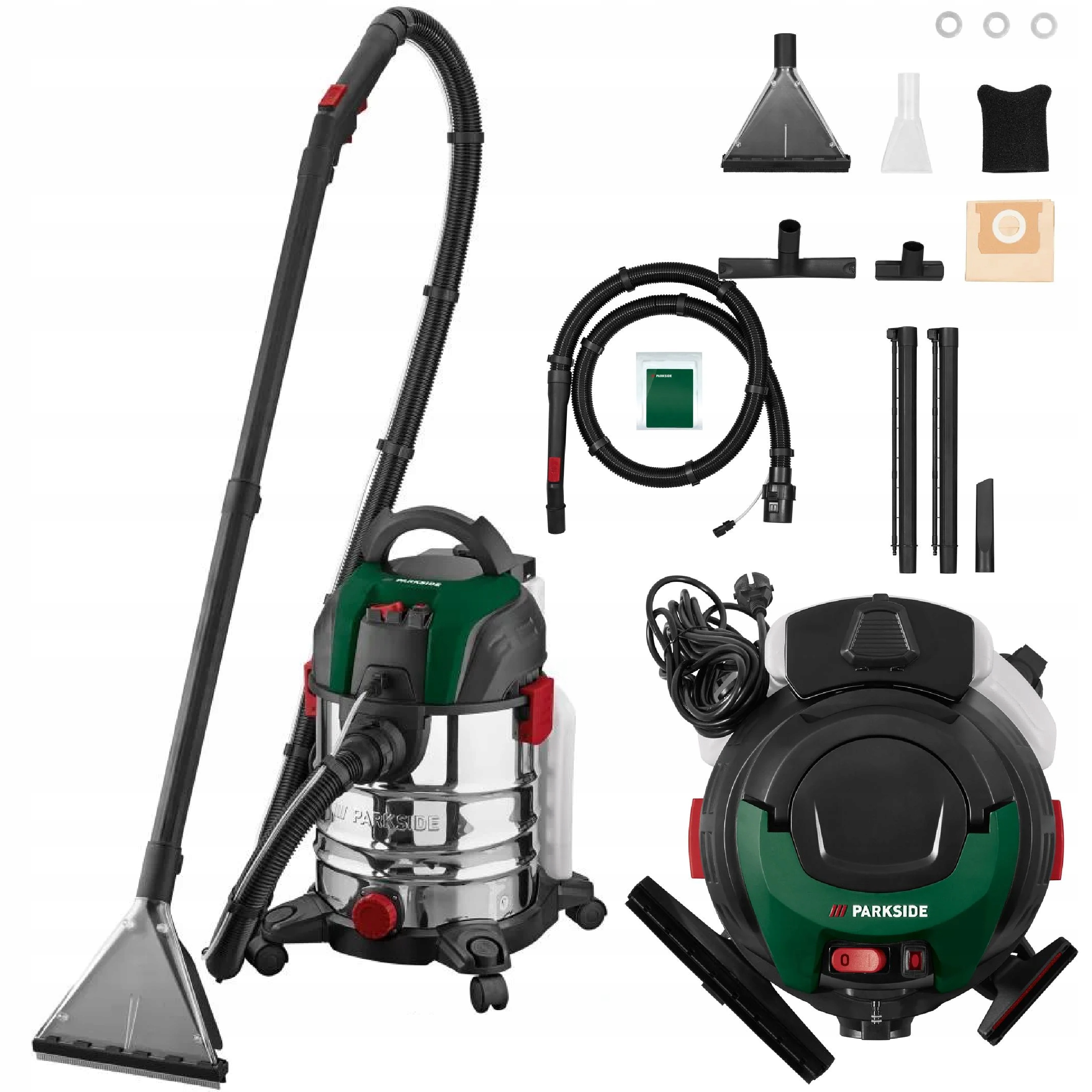 Vysavač na praní čalounění Parkside vysavač pro mokré i suché praní