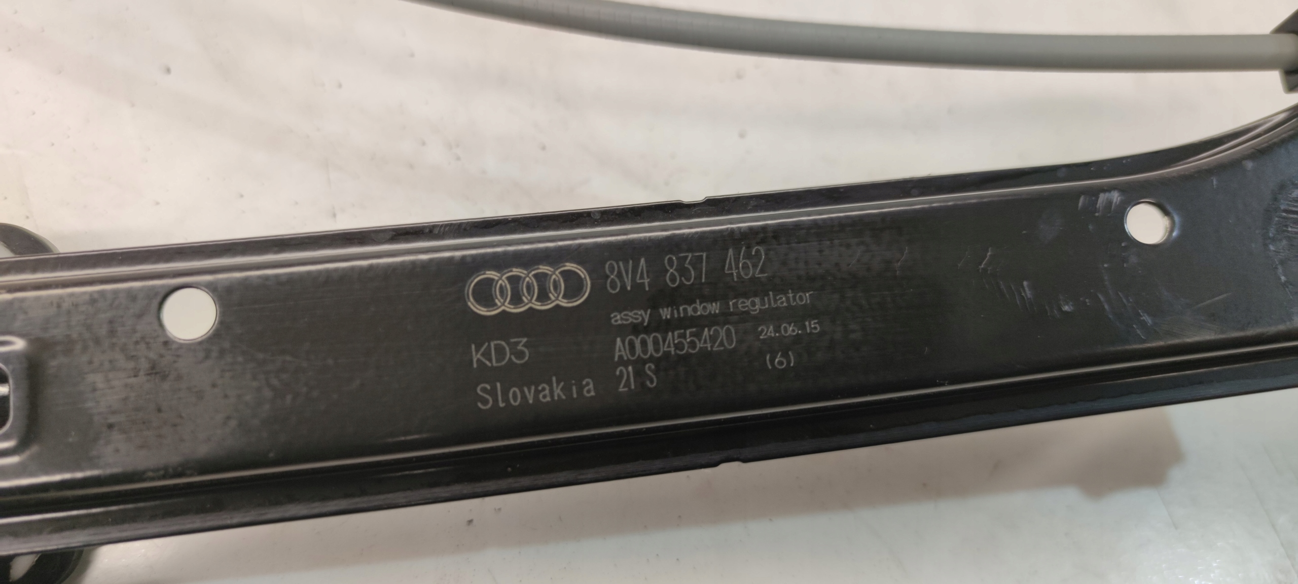 mechanism windows right front AUDI A3 8V 8V4837462