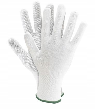 

Rękawice Dziane Nakrapiane wytrzymałe 1 para XL