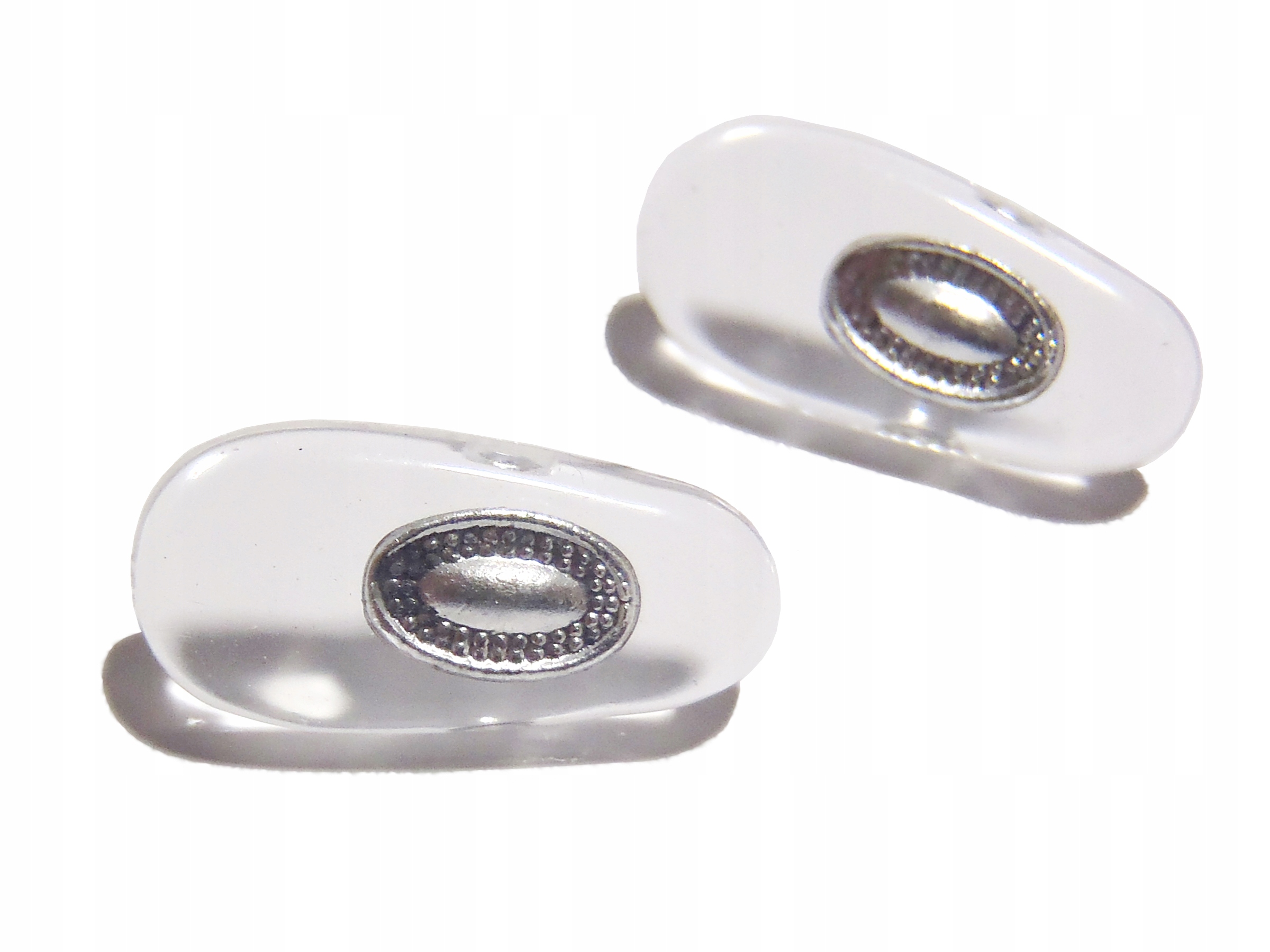 

Noski Do Okularów Metalowa Wkładka, Srebrna 14mm