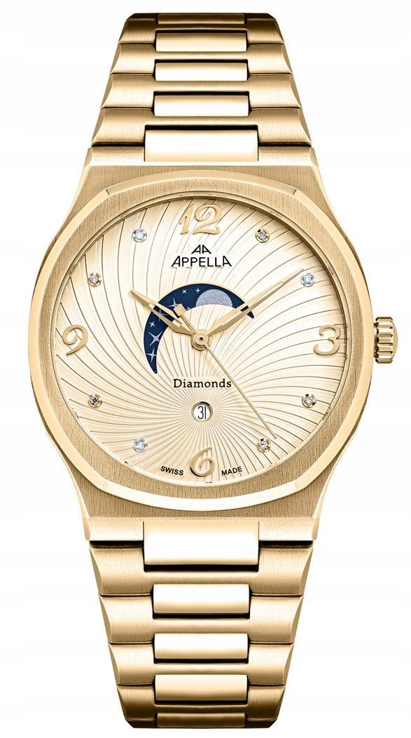 Nové Originální dámské hodinky Appella L32006.1171QD Diamonds datumovka