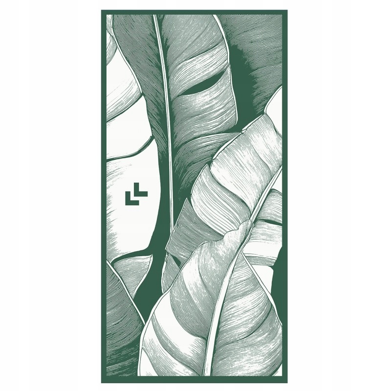 Lullalove Innowacyjny lekki ręcznik bambusowy XL 75x150 Liście