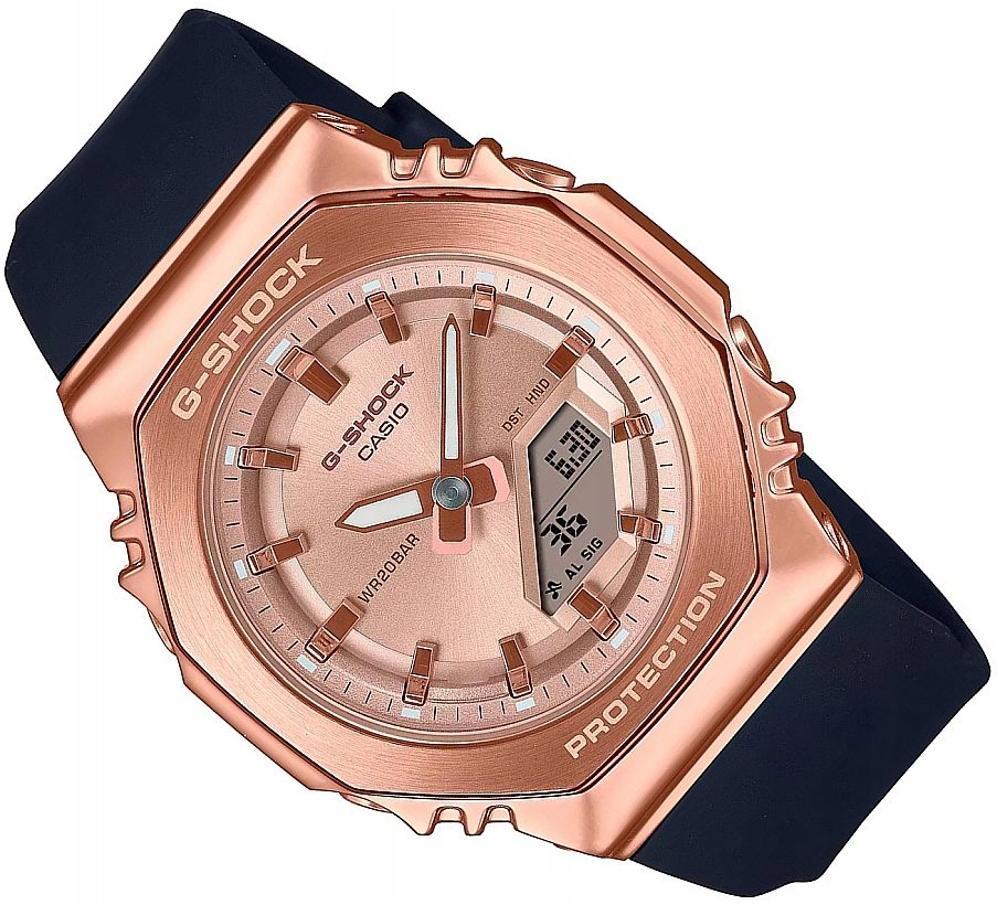 Módní Sportovní Dámské Hodinky Casio G-shock GM-S2110PG-1A4ER G-steel 40 mm