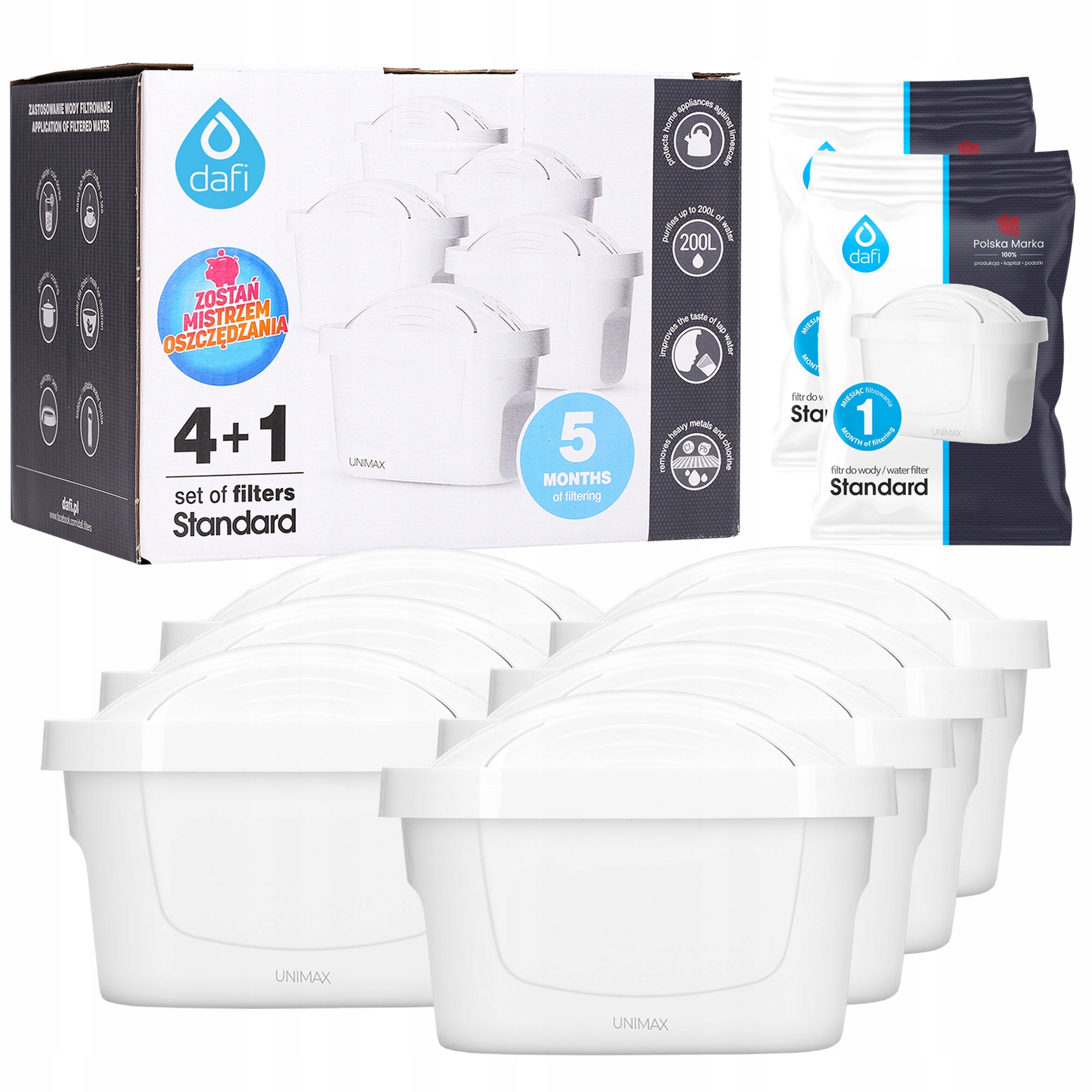 

7x Filtr Dafi Unimax Do Dzbanka Start