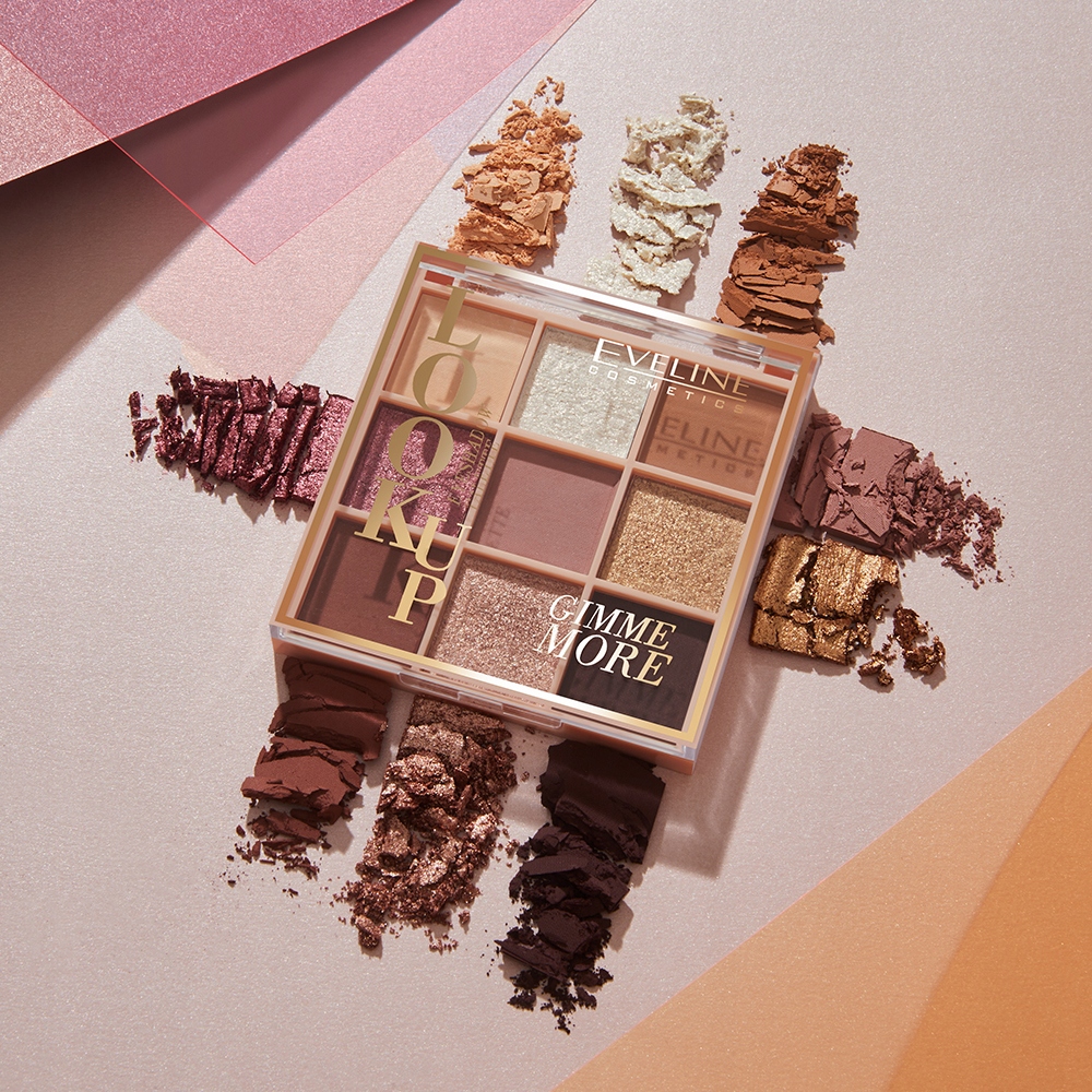 Eveline Cosmetics Look Up paleta 9 cieni do powiek Gimme More Marka Eveline Cosmetics