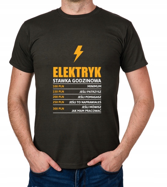 

koszulka Elektryk stawka godzinowa prezent