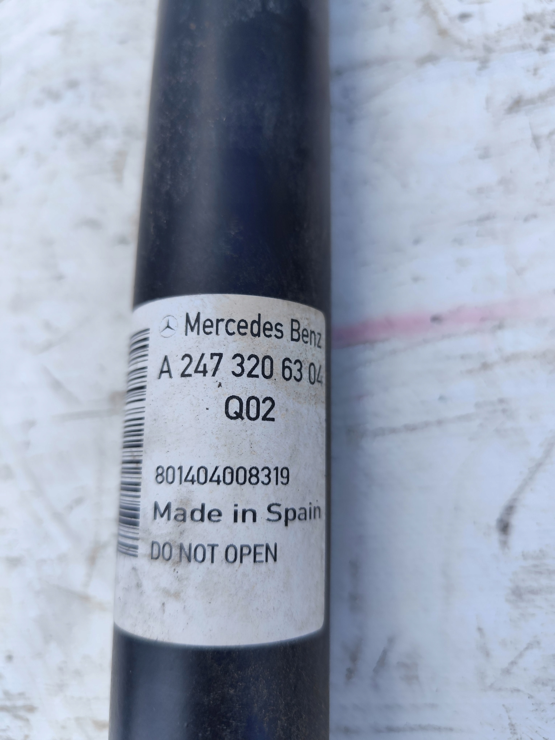 MERCEDES W247 B-KLASA shock absorber rear part right left