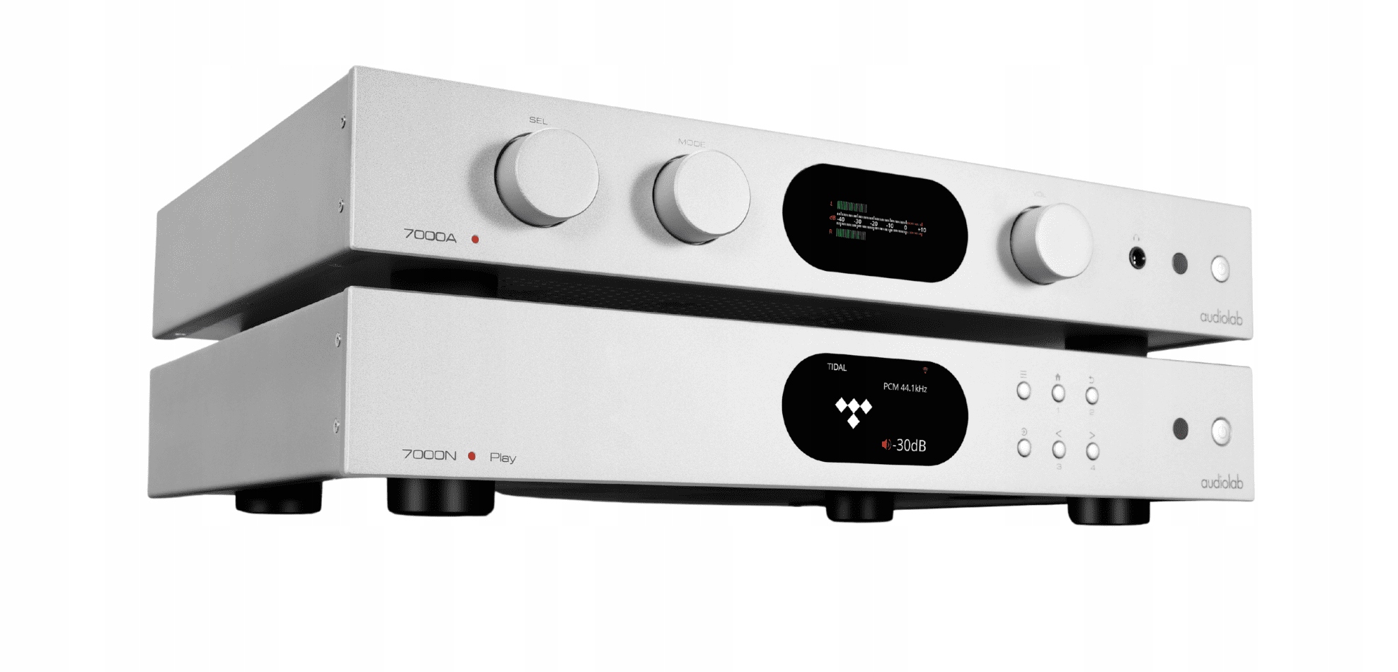 Audiolab 7000A 7000N Play (strieborný)