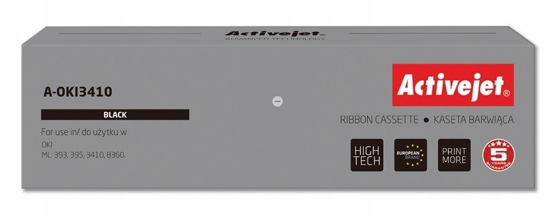 Activejet A-OKI3410 Taśma barwiąca (zamiennik Oki 9002308; Supreme; czarny)