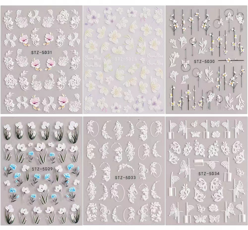 

naklejki na paznokcie samoprzylepne zestaw