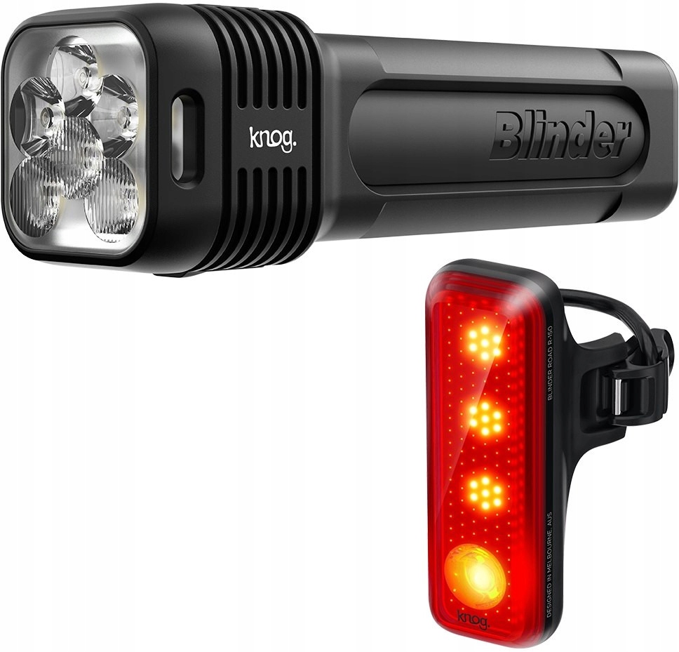 Lampičky Sada Přední Zadní Knog Blinder Pro 1300 Blinder Road R150