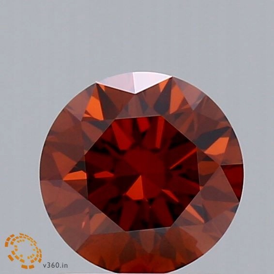 Diament laboratoryjny kolorowy 1.05ct ROUND Fancy Vivid Orange VS1 (IGI)