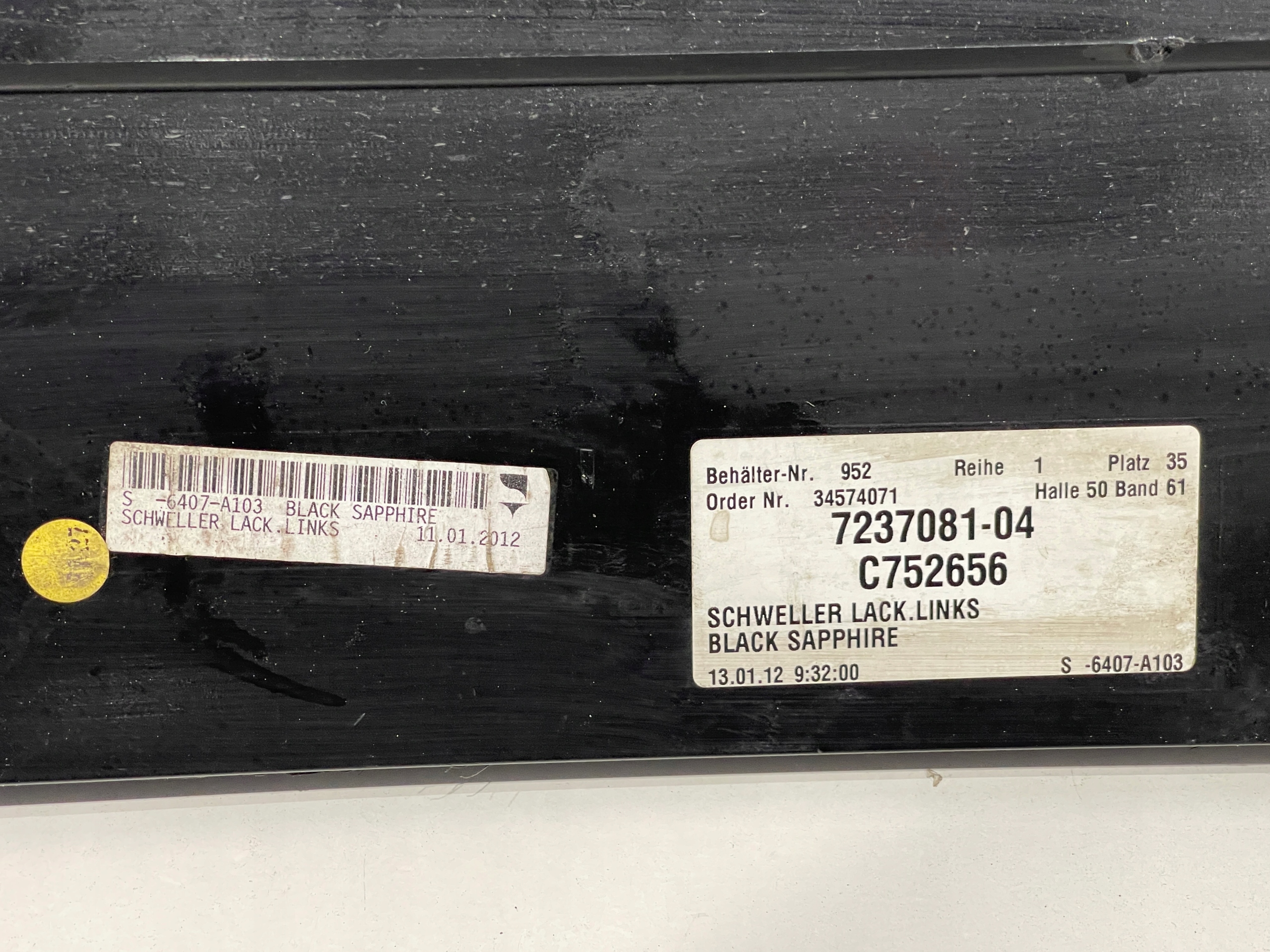 BMW F10 F11 moulding threshold left threshold left colour 475 BLACKSAPPHIRE