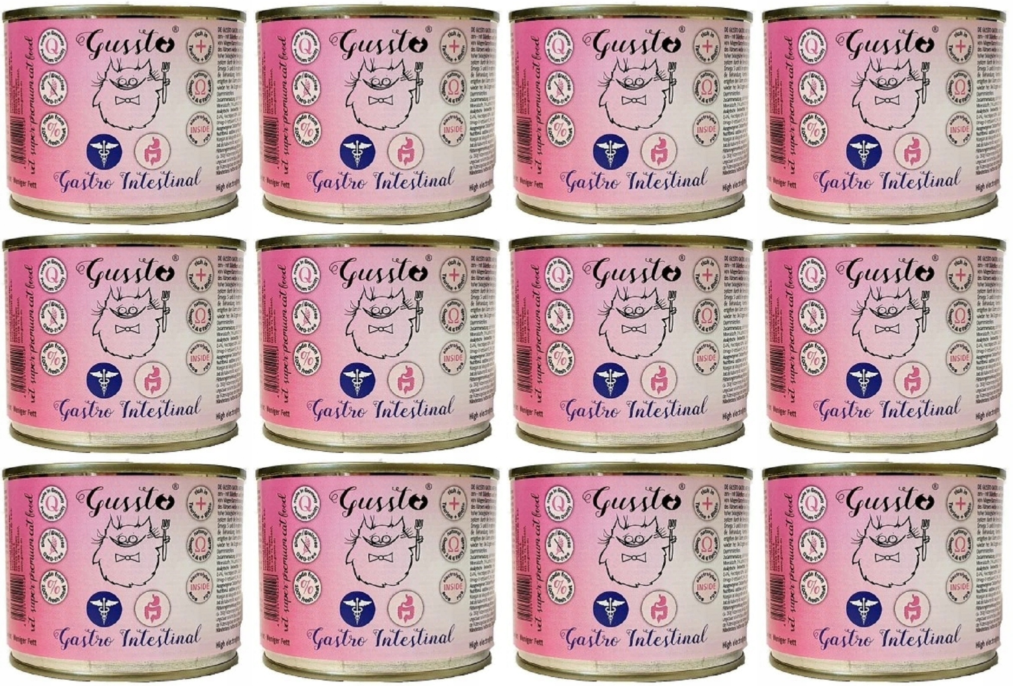 Gussto Cat Gastro Intestinal 12 x 200 g