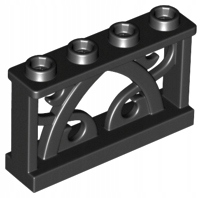 

Lego 19121 płot płotek 1x4x2 czarny 5 szt N
