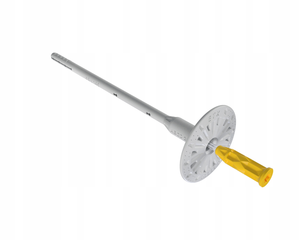 Skrutkovacia hmoždinka pre izoláciu, fasádna hmoždinka Etx W 8 x 255 mm, priemer 8 x 25,5 cm