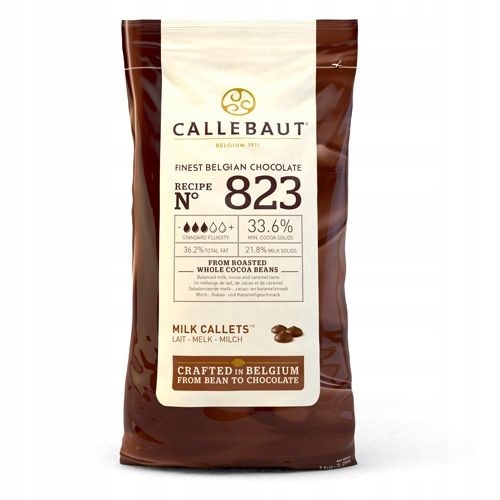 Levně Čokoládové čočky Callebaut Čokoláda Mléčná 823 1 kg