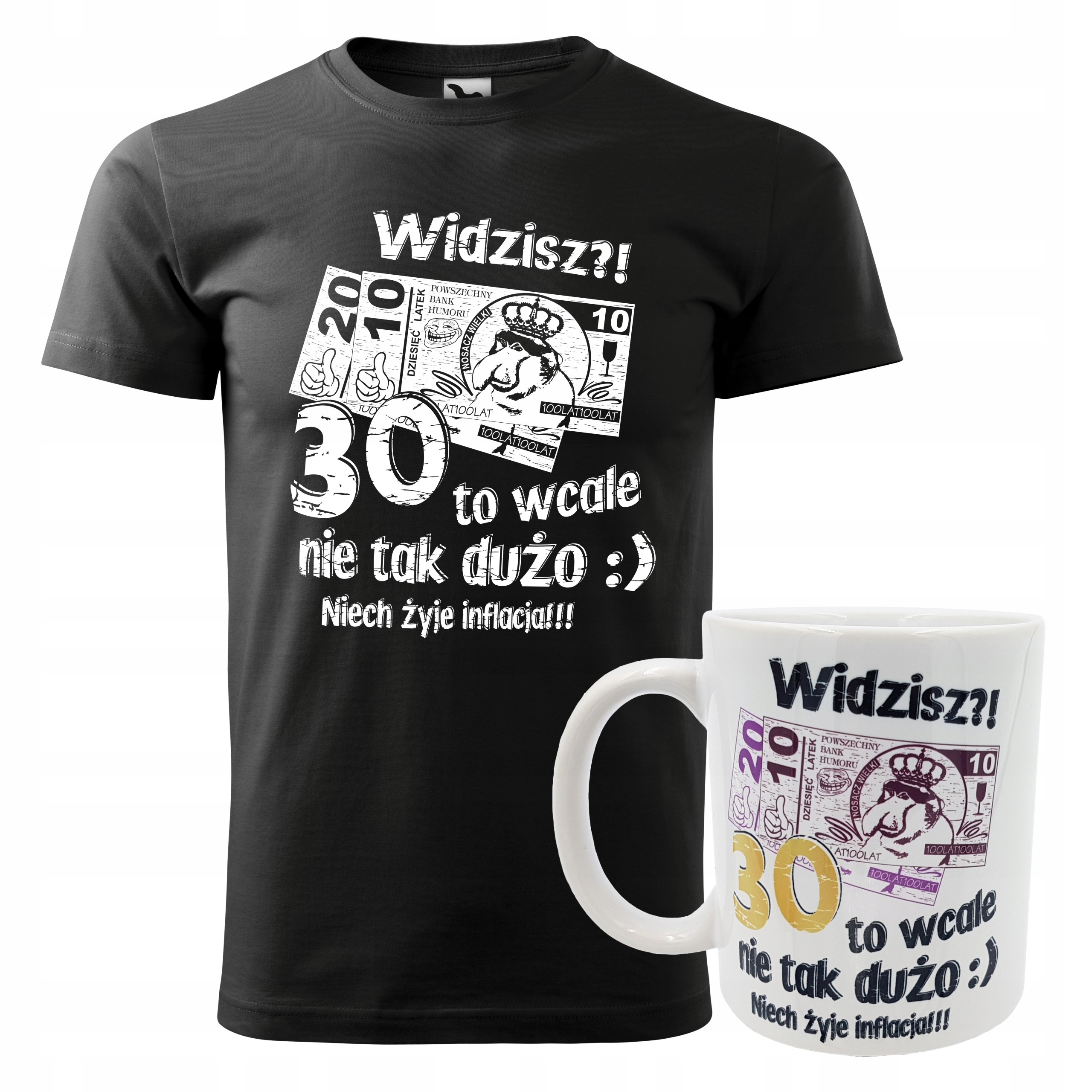 

Na 30 urodziny urodzinowy koszulka i kubek