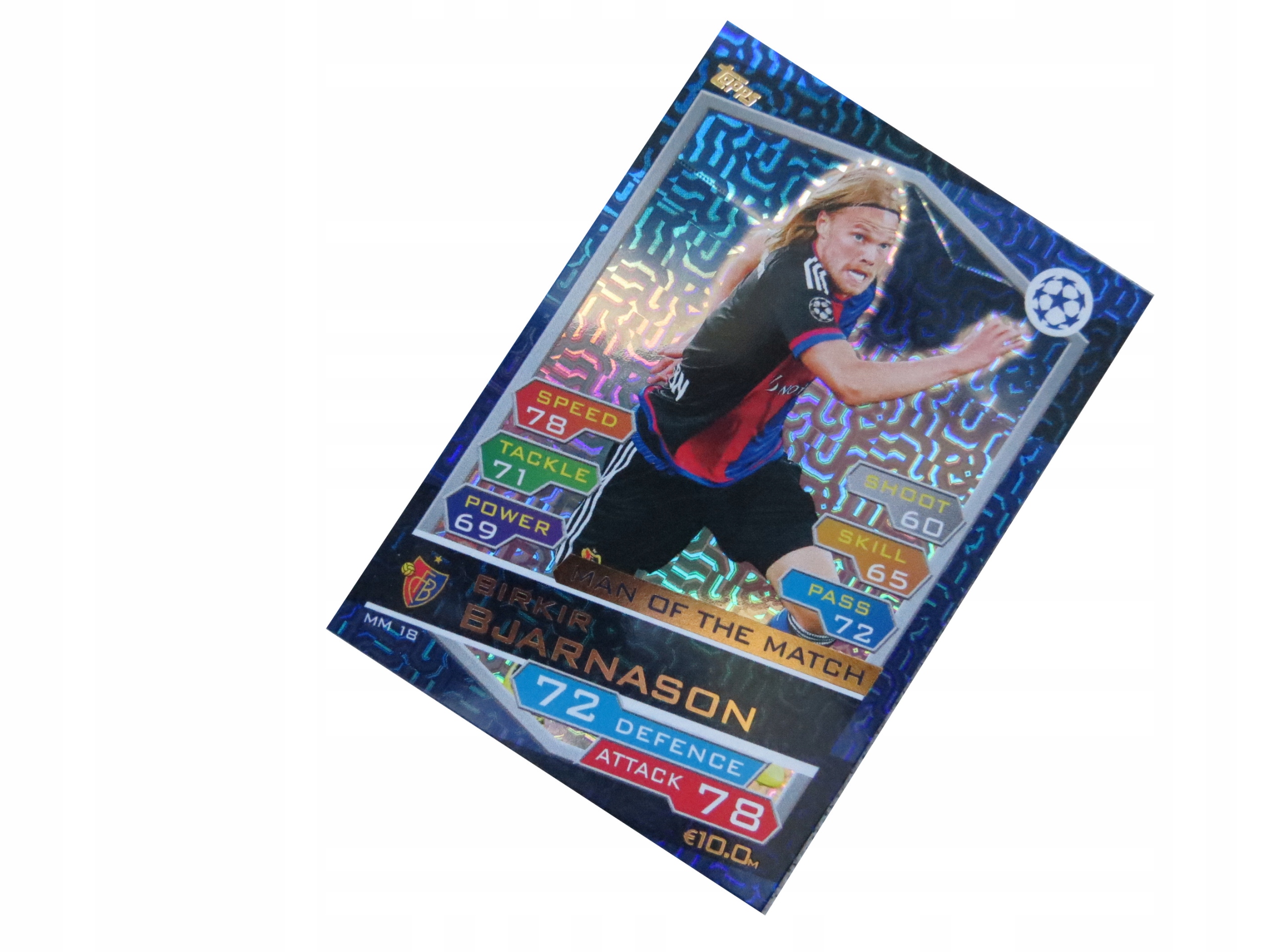 Topps Match Attax Champions League 2016/17 Mom MM18 Birkir Bjarnason Basel