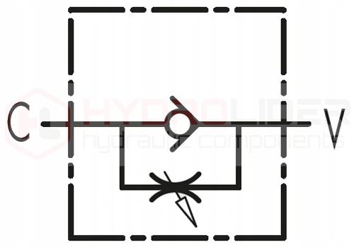 ZAWÓR HYDRAULICZNY DŁAWIĄCY W 1-STR VRFU 3/8 30L OLEODINAMICA MARCHESINI Producent części Oleodinamica Marchesini