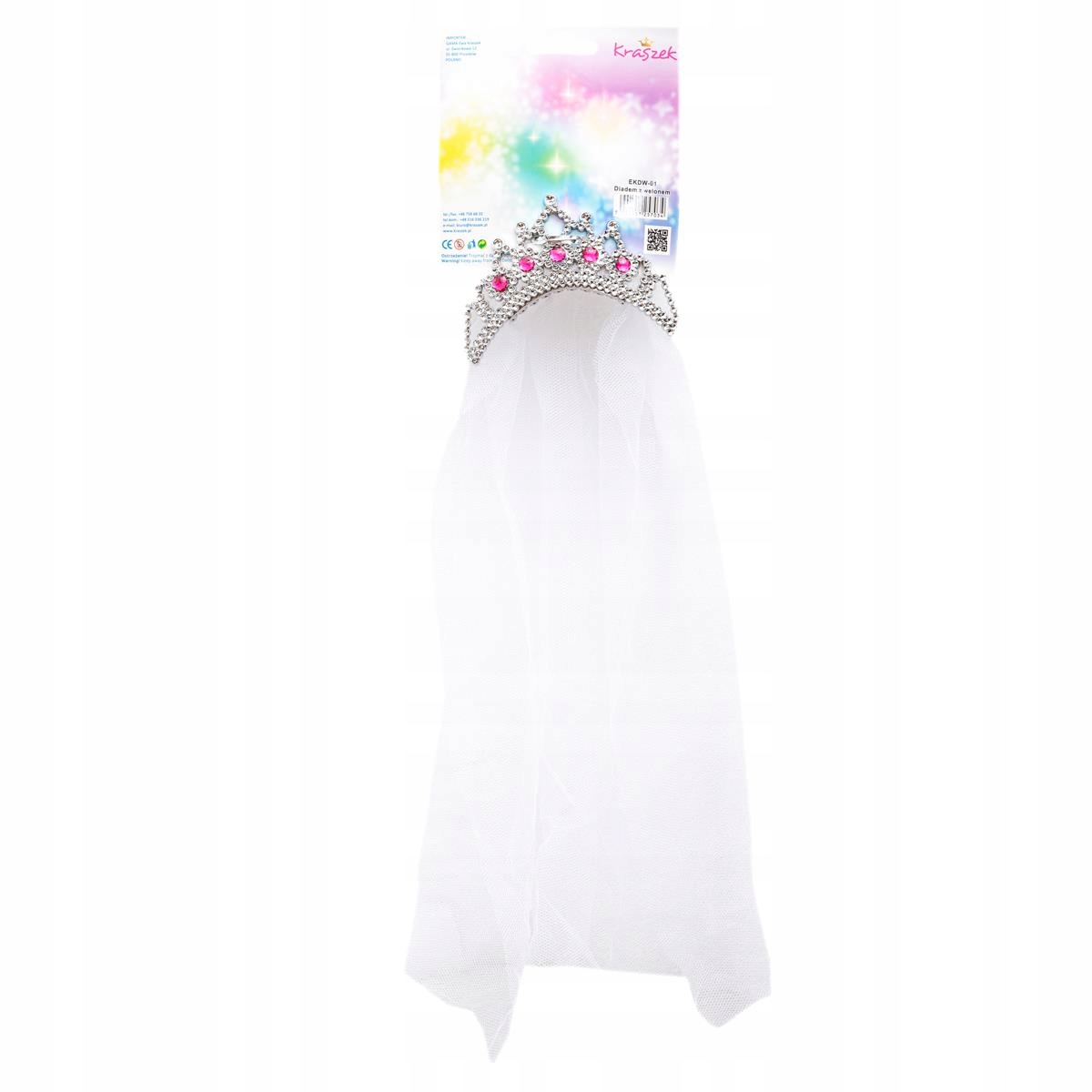 DIADEM Z WELONEM Długość całkowita 35 cm