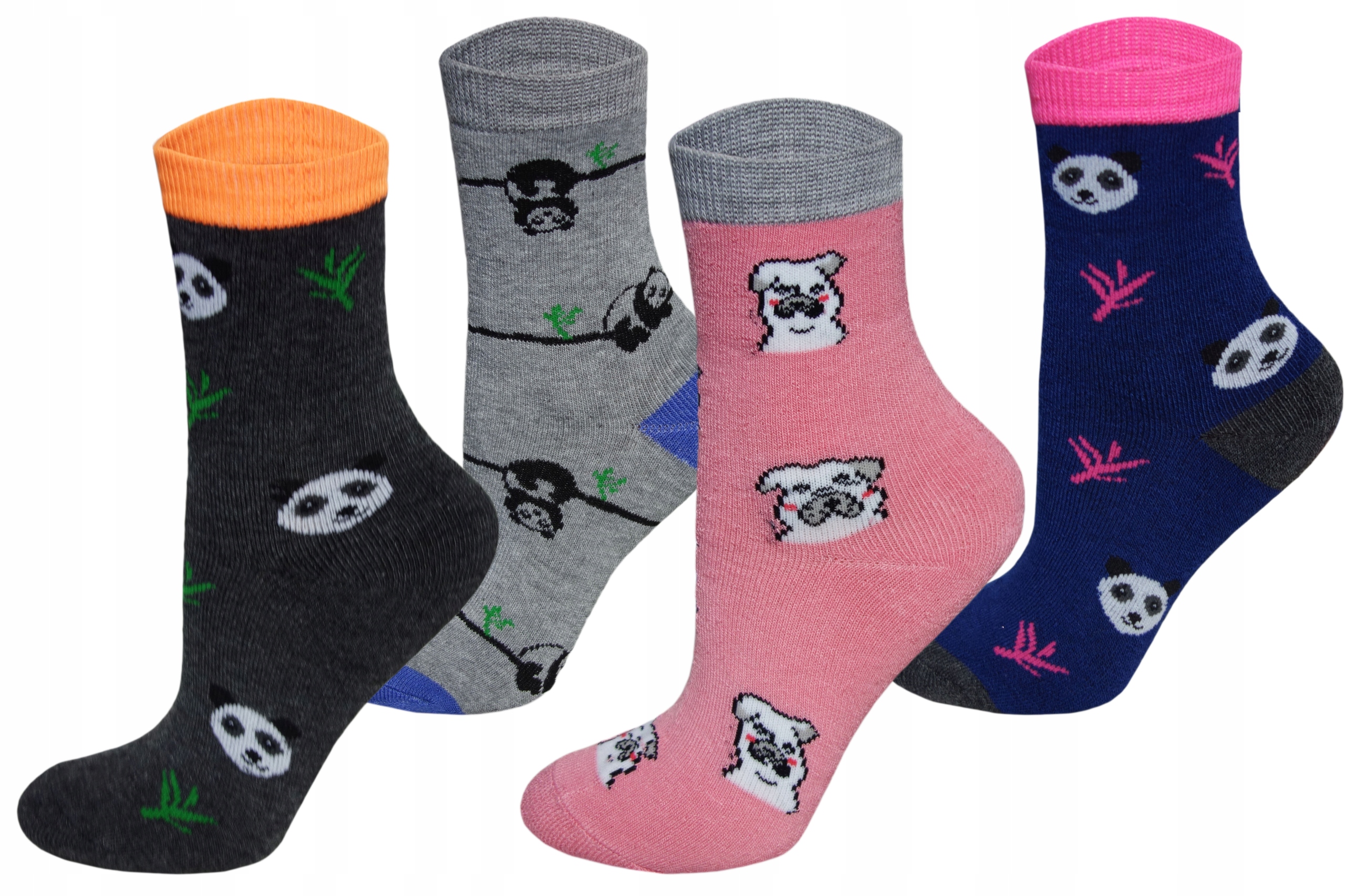 

4x Skarpety Grube Ocieplane Dziecięce Frotte 23-26