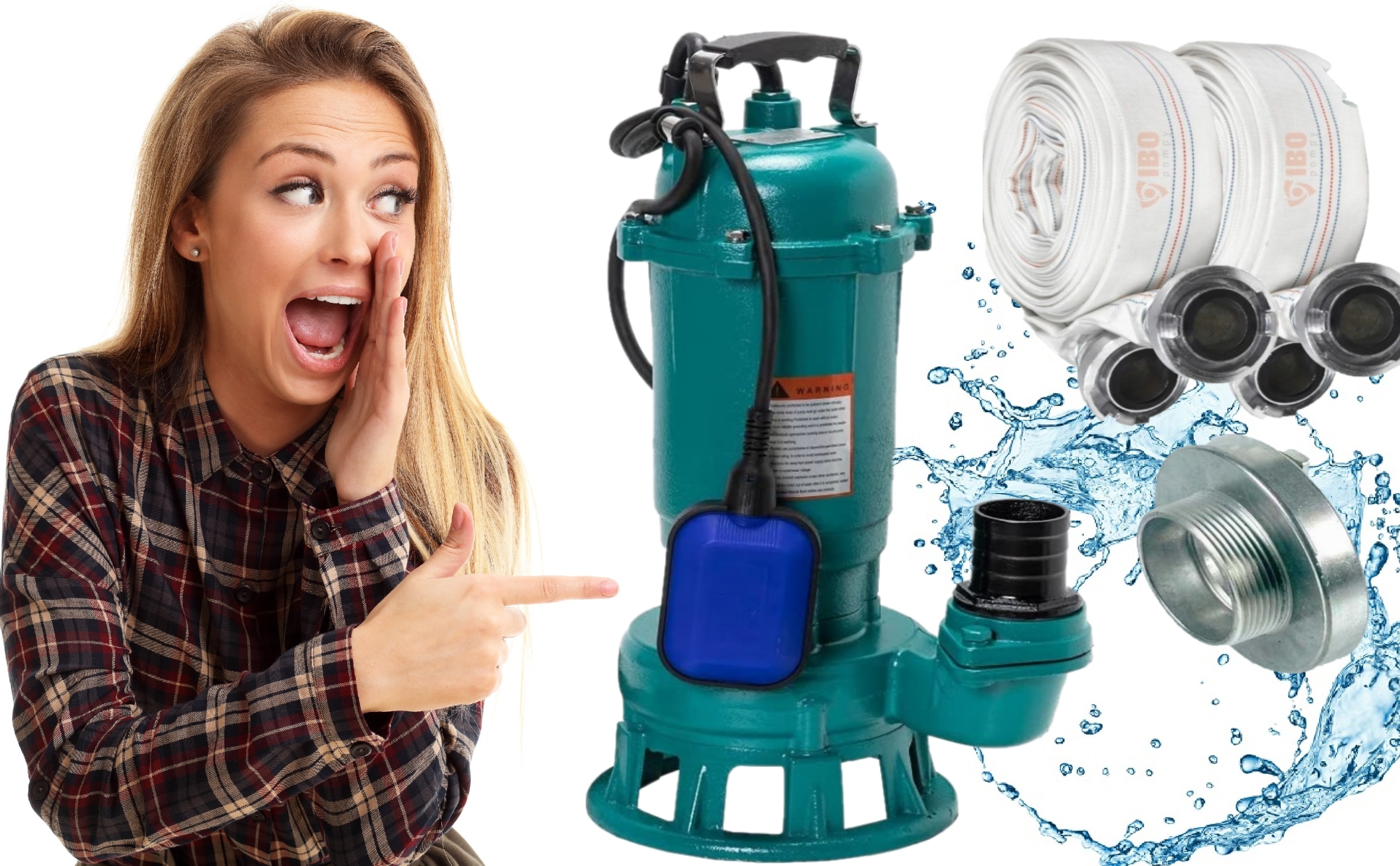 Furiatová Pumpa 750 Špinavej Vody Dve Hadice