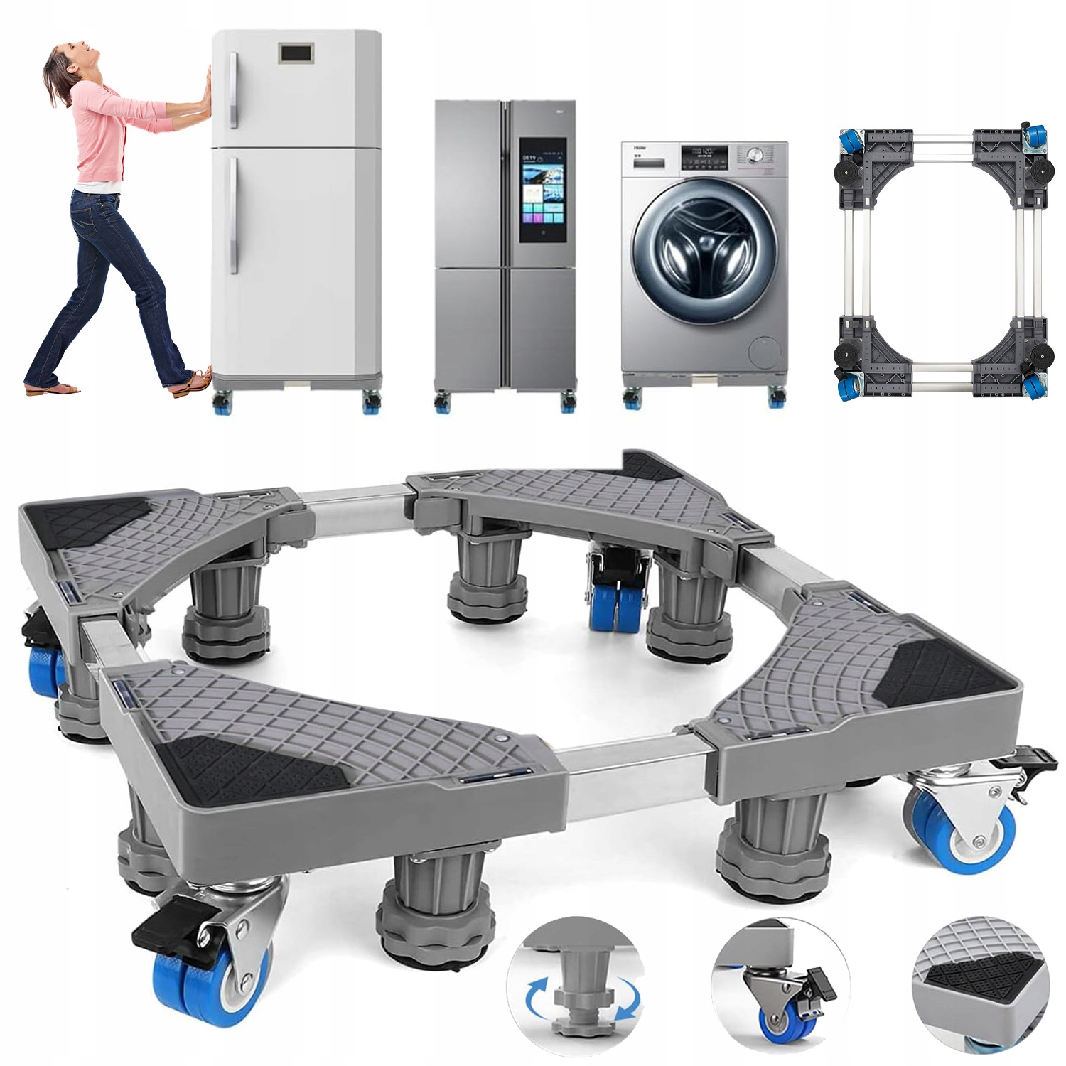 Podstawa Ruchoma Pod Pralkę Zmywarkę Sprzęt Mobilna Odporny Na Wstrząsy