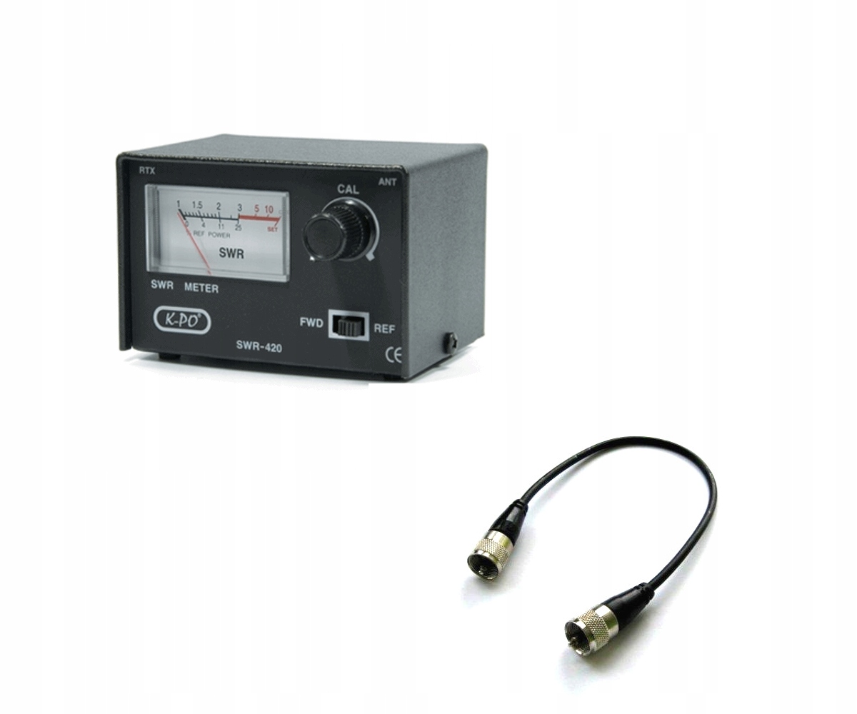 K-po SWR-420 miernik Swr do strojenia anteny Cb kabel połączeniowy 50cm