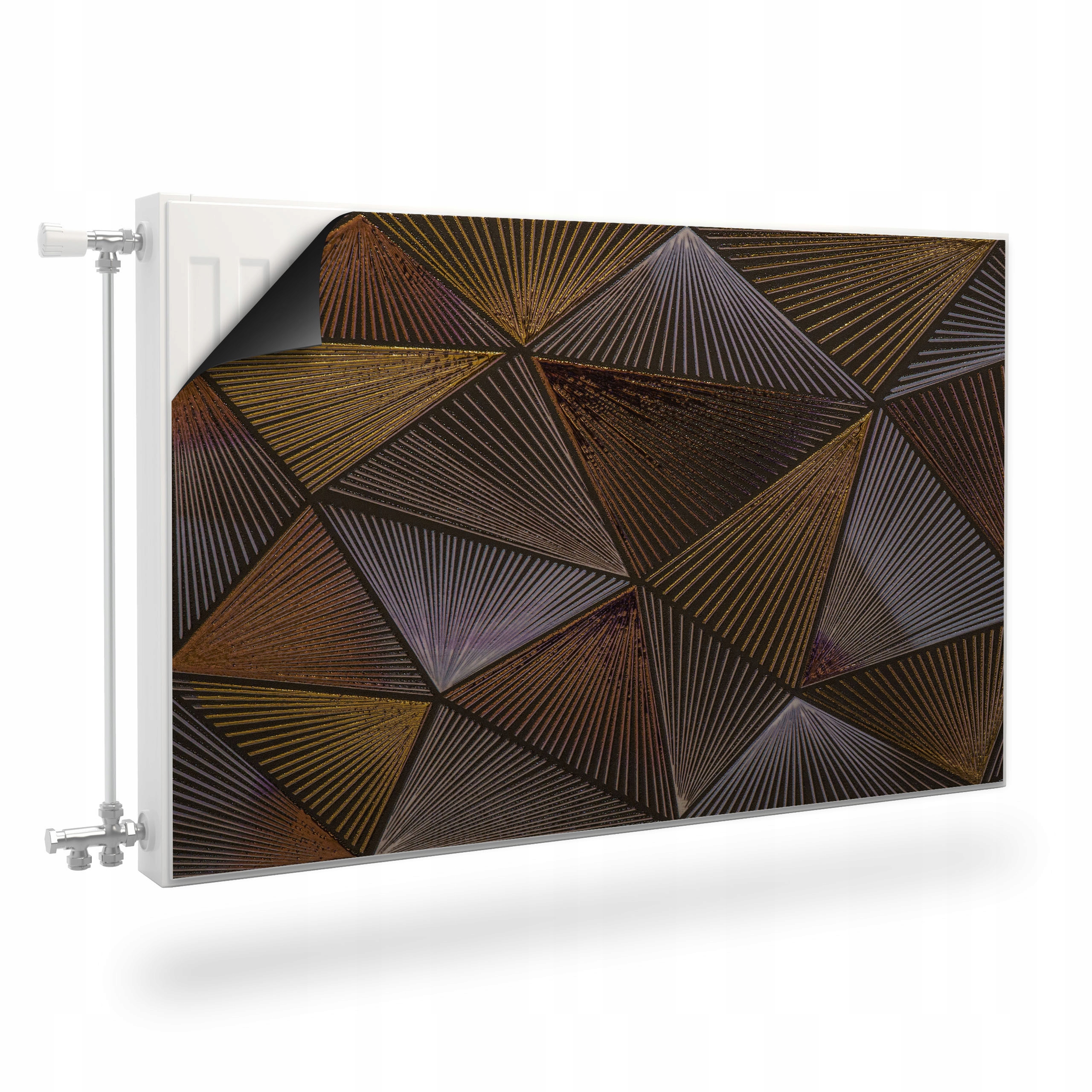 Magnetická Podložka Na Radiátor Abstrakce Trojúhelníky Vzor 3D 120x60