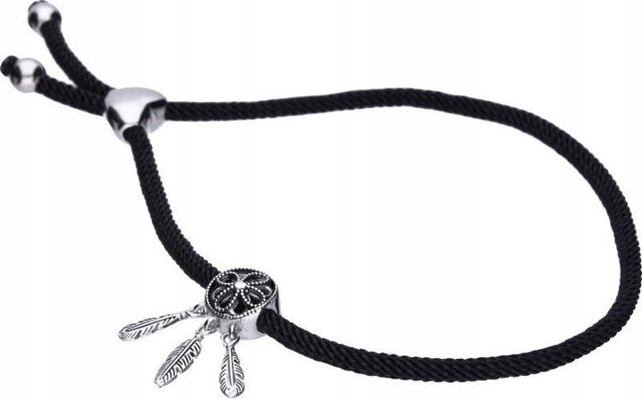 Stříbrný náramek 925 s provázkem lapač snů 4,56 g, moderní módní vzor