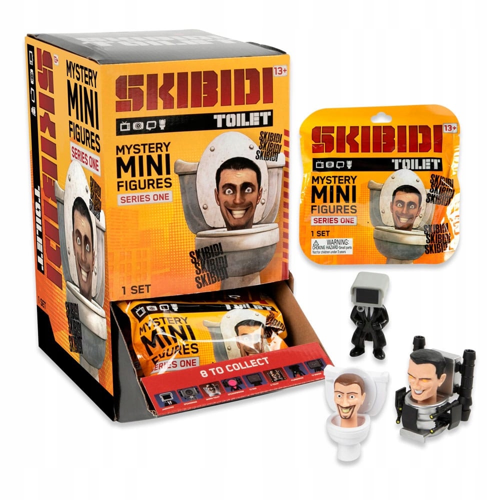 Skibidi Toilet Minifigurky 6 cm Série 1 Display (24 kusů)