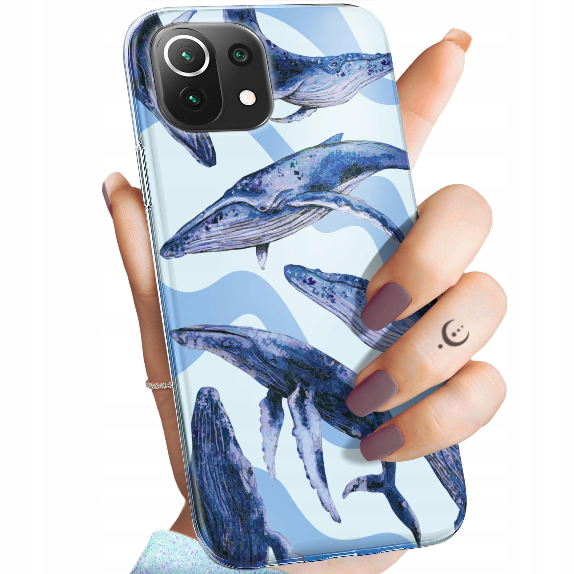 Etui Do Xiaomi MI 11 Lite 4G 5G Ne Morze Fale Woda Aqua Obudowa