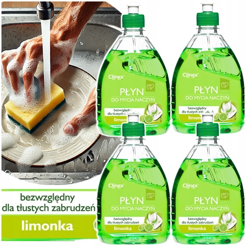 CLINEX FOLYADÉK EDÉNYEKHEZ HAND WASH 500ml KONYHAI HATÉKONY - 4 db