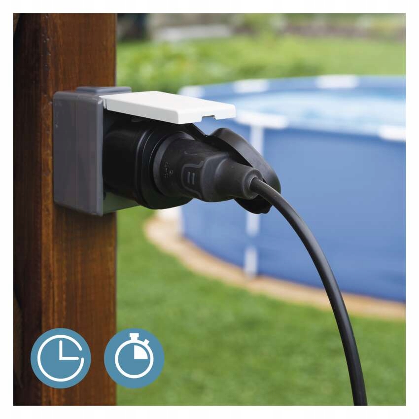 Inteligentne Gniazdo EMOS GoSmart IP-3005F IP44 wifi, bluetooth, zewnętrzne Seria GoSmart