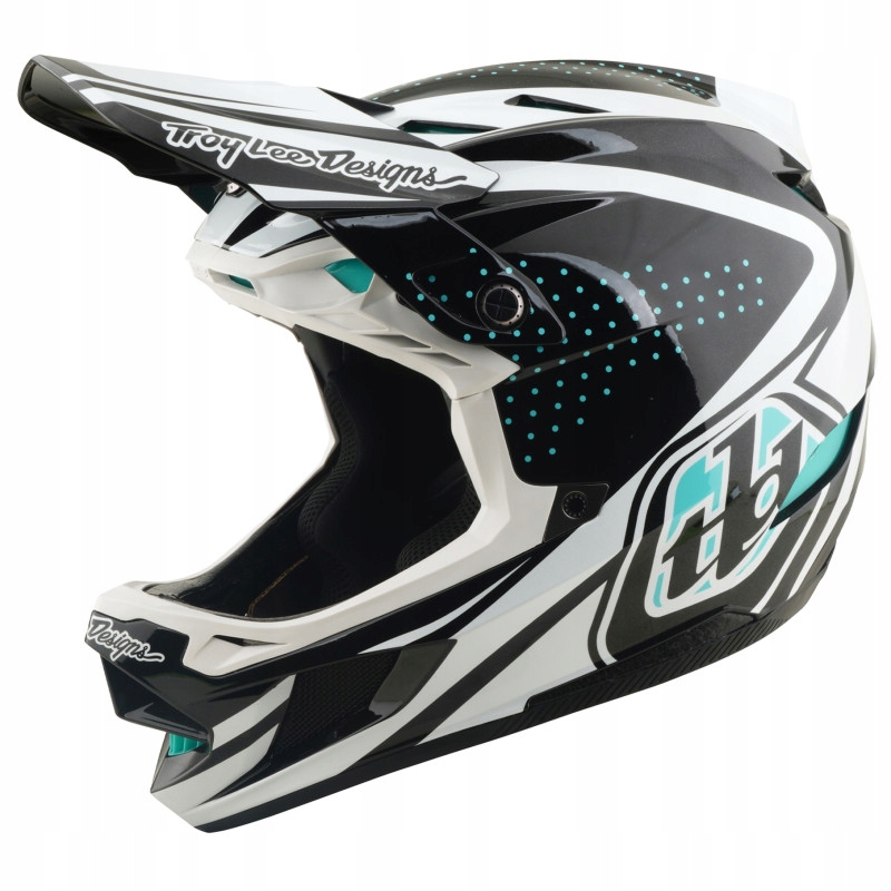 Troy Lee Designs Přilba D4 Polyacrylite Mips integrální line charcoal-white