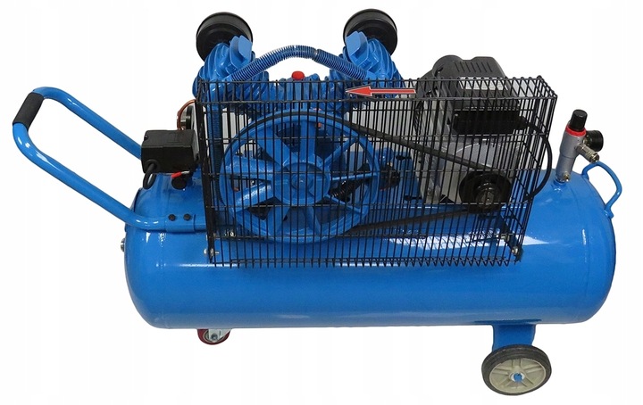 SPRĘŻARKA KOMPRESOR DWUTŁOKOWY 100L Zasilanie sieciowe